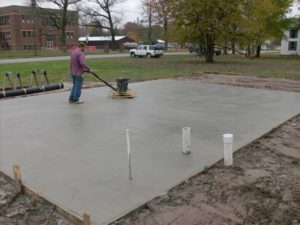 Fort Wayne concrete pads for RV, sheds, AC, basketball